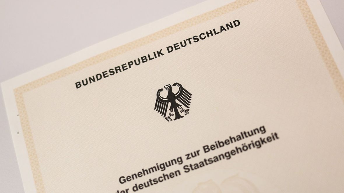 A German citizenship retention certificate